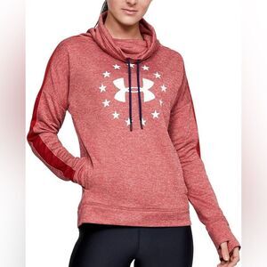 Under Armour UA Freedom Funnel Neck Women’z Sz Small Stadium Red GUC